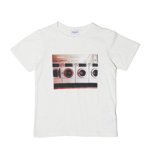 [ARCH &amp; LINE]Laundry Photo Tee - White