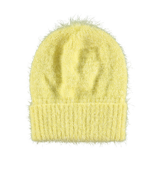 [BEAU LOVES]Sparkly Knit Hat - Yellow