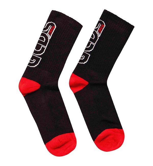 [GCDS MINI]Socks - Nero/Rosso