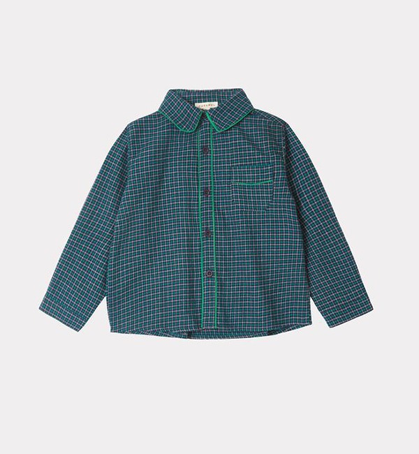 [CARAMEL]Kore Shirt - Blue Green Check