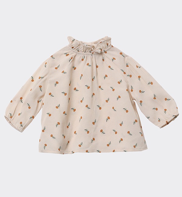 [CARAMEL]Baby Miron Blouse - Toffee Ditsy Flower