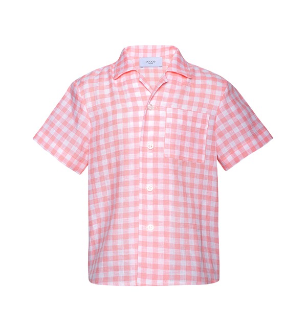 [PAADE MODE]Linen Shirt - Picnic Pink