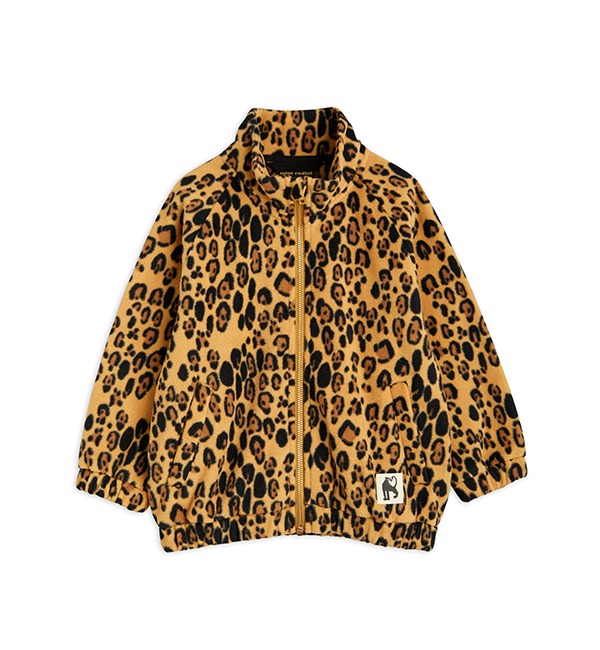[MINI RODINI]Leopard Fleece Jacket - 1000006013