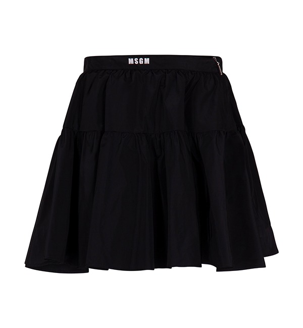 [MSGM KIDS]Taffeta Skirt - MSJGSK081 - Black
