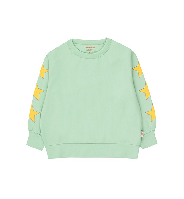 CHILDREN&#039;S DAY - 5/6 종료[TINYCOTTONS]Stars Sweatshirt - Light Green