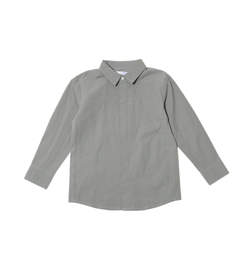 [LIHO]Kane Shirt - Slate Grey