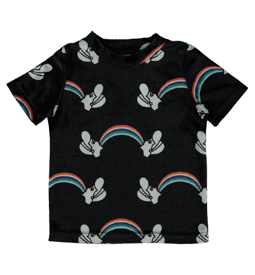 [CRLNBSMNS]Printed T-Shirt - Velvet Rainbow