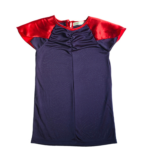 [WOVENPLAY]Gioa Dress - Blue Red