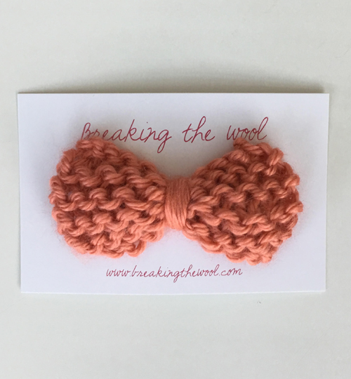 [BREAKING THE WOOL]Bow Hair Clip - Pink