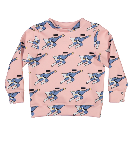 [CRLNBSMNS]Printed Sweater - Superman Pink