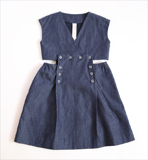 [TIA CIBANI]Sailor Skirt Two-Pc Dress