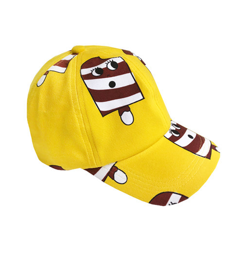 [HUGO LOVES TIKI]Ice Cream Ball Caps - Yellow