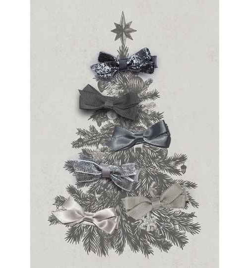 [VERITY JONES]Small Clip Gift Set - Charcoal &amp; Silver