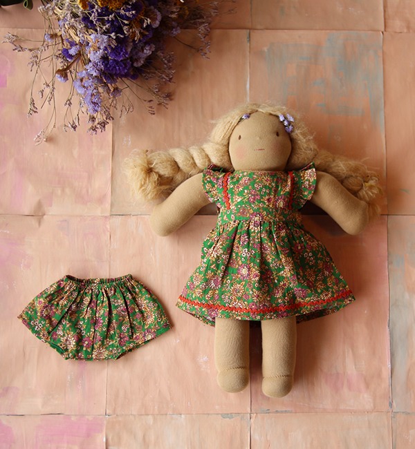 [BONJOUR]Doll Dress - Small Pink Flower