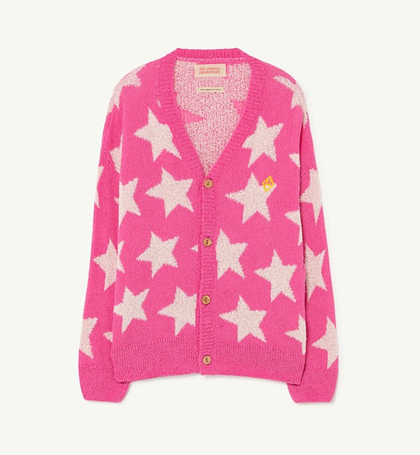 [THE ANIMALS OBSERVATORY]Stars Racoon Kids Cardigan - 186_CE