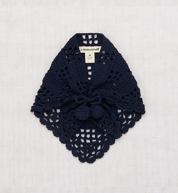 [MISHA &amp; PUFF]Crochet Kerchief - Maritime Blue