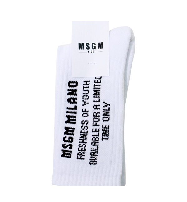 [MSGM KIDS]Socks - MS028797 - White