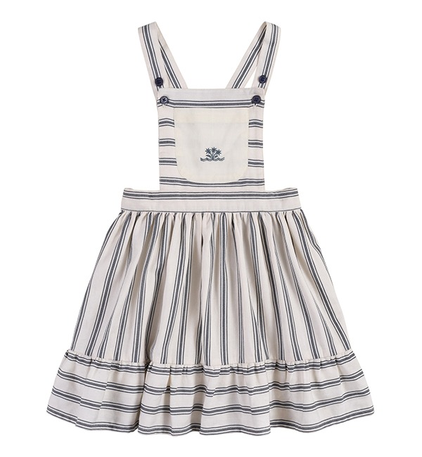 [LITTLE COTTON CLOTHES]Heidi Skirt - Ticking Stripe