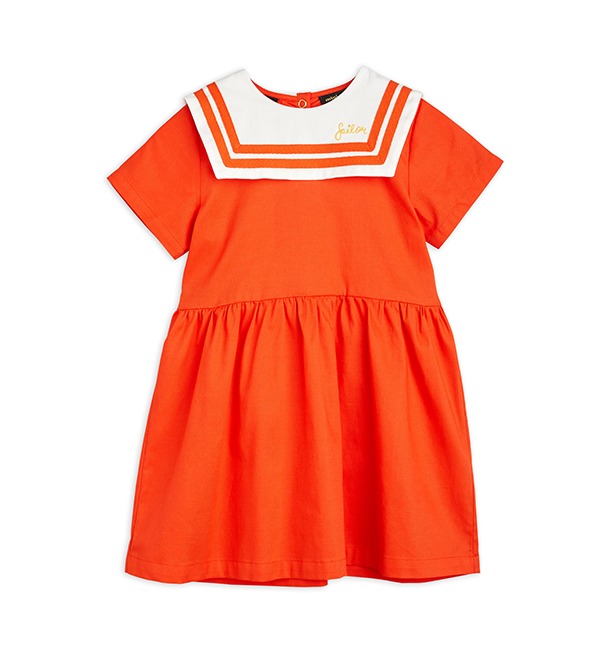 [MINI RODINI]Sailor Woven Dress - 2265010042