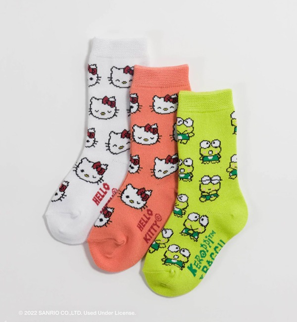 [BAGGU]Kids Crew Sock Set - Sanrio Friends