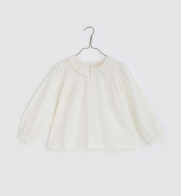 [LITTLE COTTON CLOTHES]Embroided Wendy Blouse - White