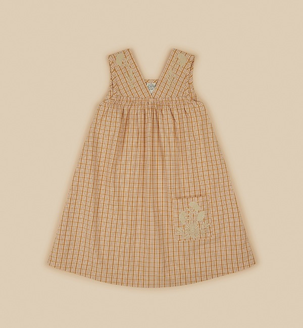 [APOLINA]Billie Overdress - Forester Check Ribbon