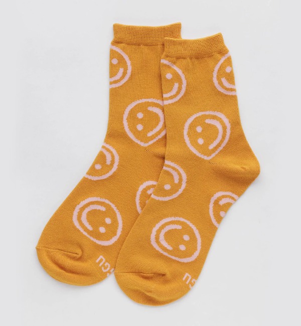 [BAGGU]Crew Sock - Marigold Happy