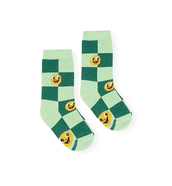 [FRESH DINOSAURS]Smiley Chess Socks