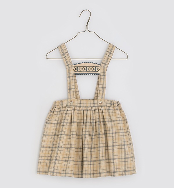 [LITTLE COTTON CLOTHES]Heidi Pinafore Skirt - Picnic Check