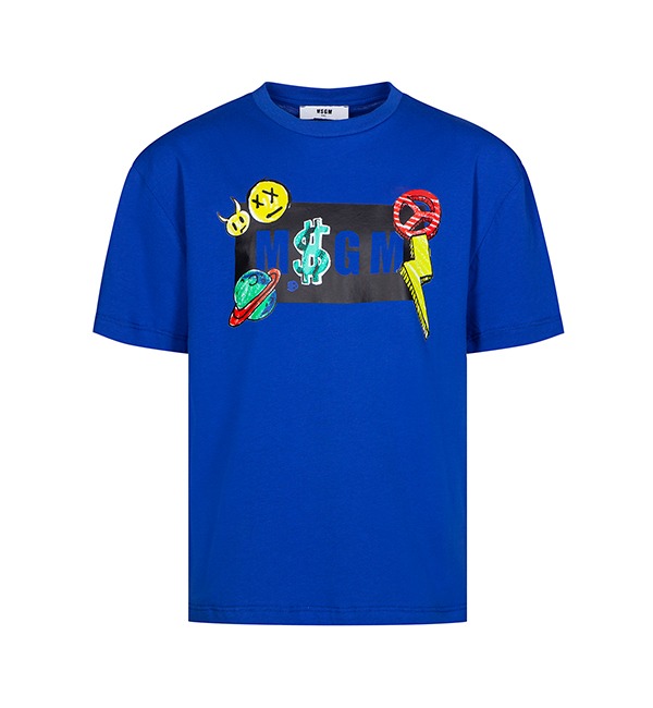 [MSGM KIDS]T-Shirt - MS029506 - Blue