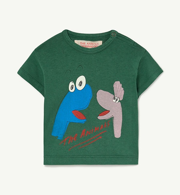 [THE ANIMALS OBSERVATORY]Rooster Baby T-shirt - 146_BO
