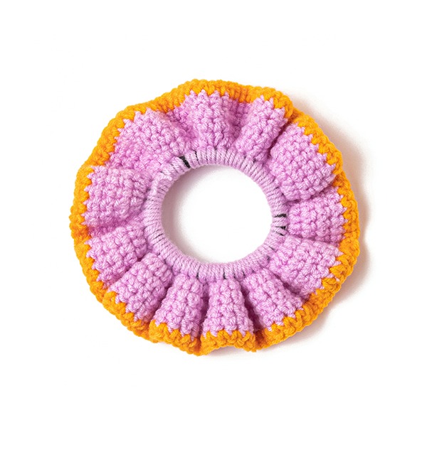 [KNIT PLANET]Crochet Scruchie - Lilac