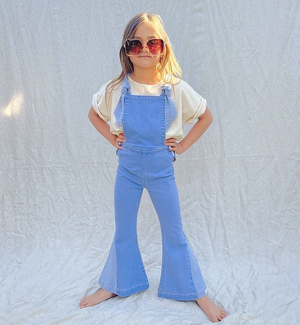 SAMPLE SALE - 30% OFF[TWIN COLLECTIVE]Farrah Flare Overall - 10Y