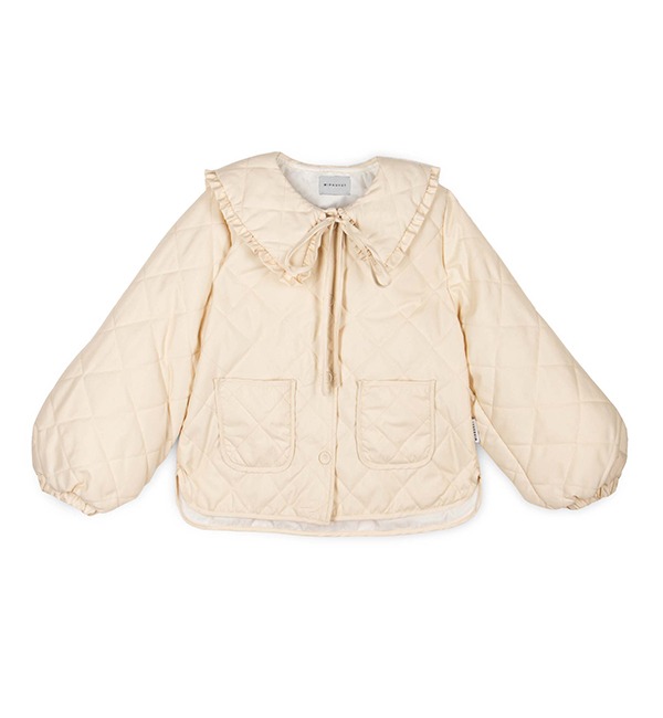 [MIPOUNET]Giulia Quilted Jacket - Ecru