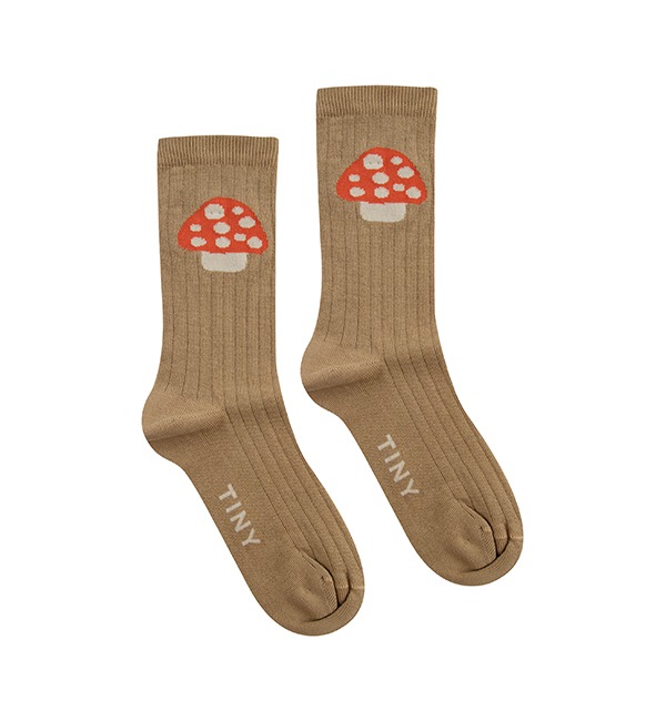 [TINYCOTTONS]Mushroom Socks - Dark Mustard