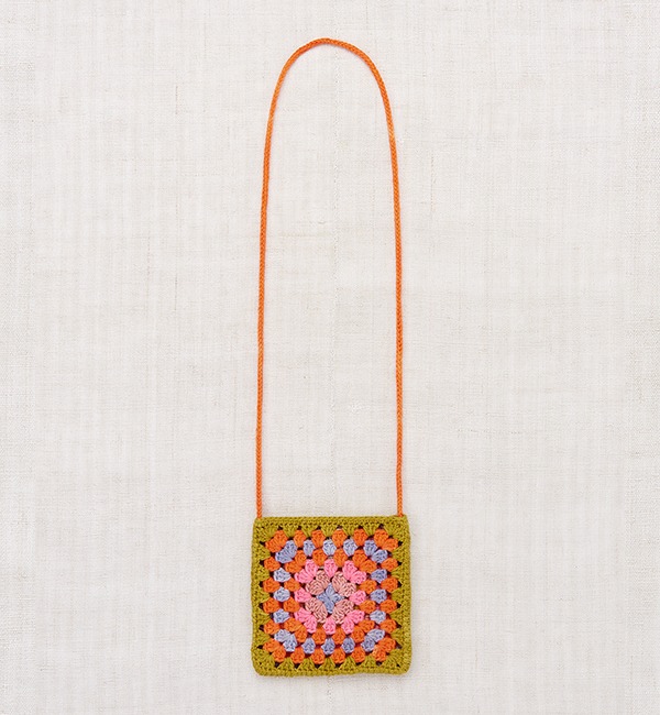 MOTHERS DAY - 20% SALE[MISHA &amp; PUFF]Crochet Big Square Bag - Pistachio