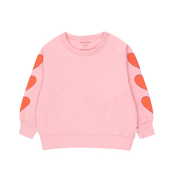 CHILDREN&#039;S DAY - 5/6 종료[TINYCOTTONS]Hearts Sweatshirt - Rose Pink