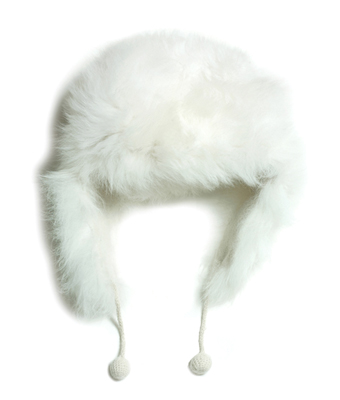 [WADDLER]Fur Hat - White